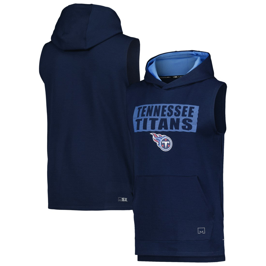 Tennessee Titans  MSX by Michael Strahan Marathon Sleeveless Pullover Hoodie