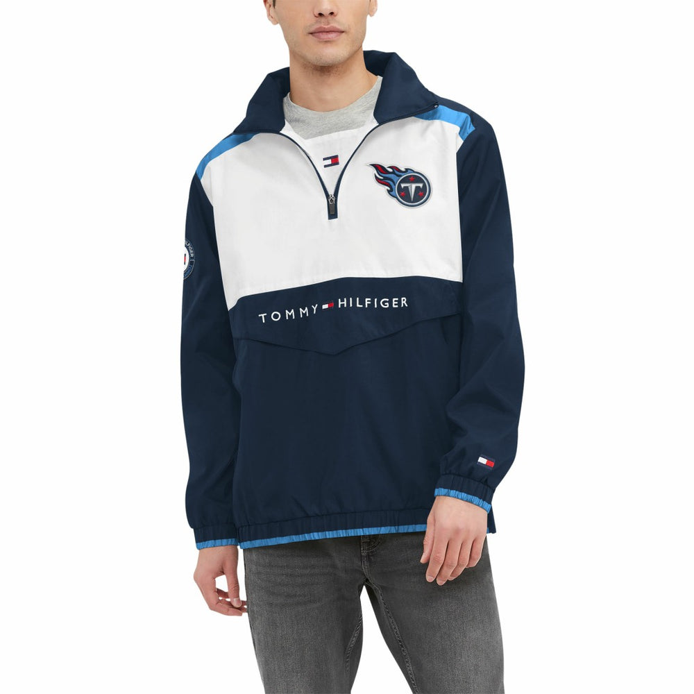 Tennessee Titans  Tommy Hilfiger Carter Half-Zip Hooded Top