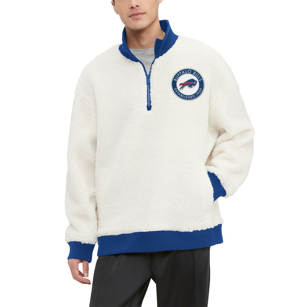 Buffalo Bills  Tommy Hilfiger Jordan Sherpa Quarter-Zip Sweatshirt