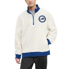 Buffalo Bills  Tommy Hilfiger Jordan Sherpa Quarter-Zip Sweatshirt