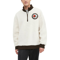 Cleveland Browns  Tommy Hilfiger Jordan Sherpa Quarter-Zip Sweatshirt