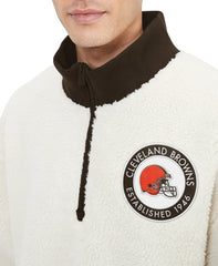 Cleveland Browns  Tommy Hilfiger Jordan Sherpa Quarter-Zip Sweatshirt