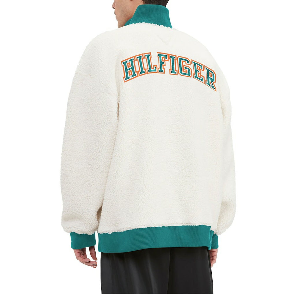 Miami Dolphins  Tommy Hilfiger Jordan Sherpa Quarter-Zip Sweatshirt