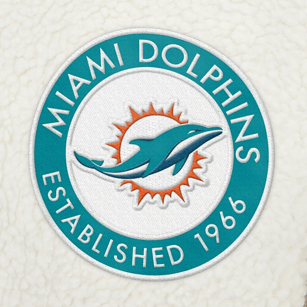 Miami Dolphins  Tommy Hilfiger Jordan Sherpa Quarter-Zip Sweatshirt