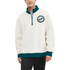 Philadelphia Eagles  Tommy Hilfiger Jordan Sherpa Quarter-Zip Sweatshirt