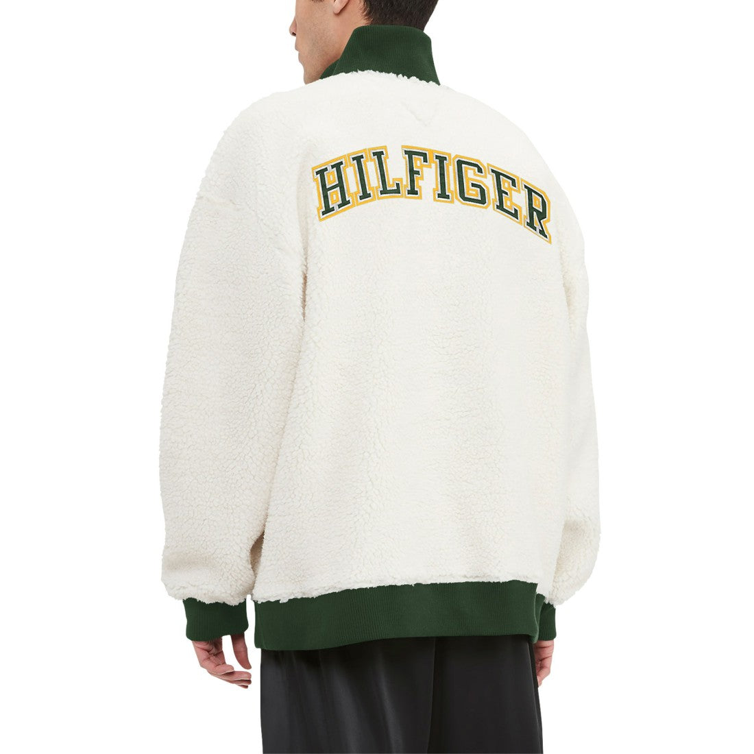 Green Bay Packers  Tommy Hilfiger Jordan Sherpa Quarter-Zip Sweatshirt