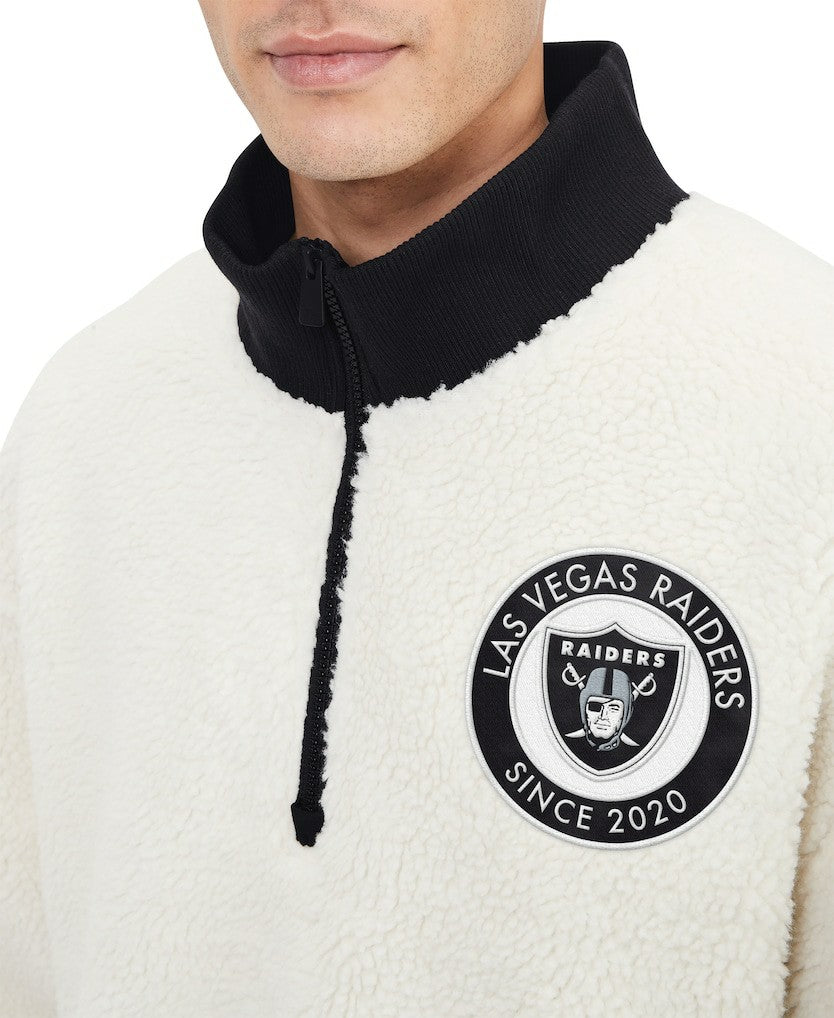 Las Vegas Raiders  Tommy Hilfiger Jordan Sherpa Quarter-Zip Sweatshirt