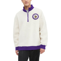 Minnesota Vikings  Tommy Hilfiger Jordan Sherpa Quarter-Zip Sweatshirt