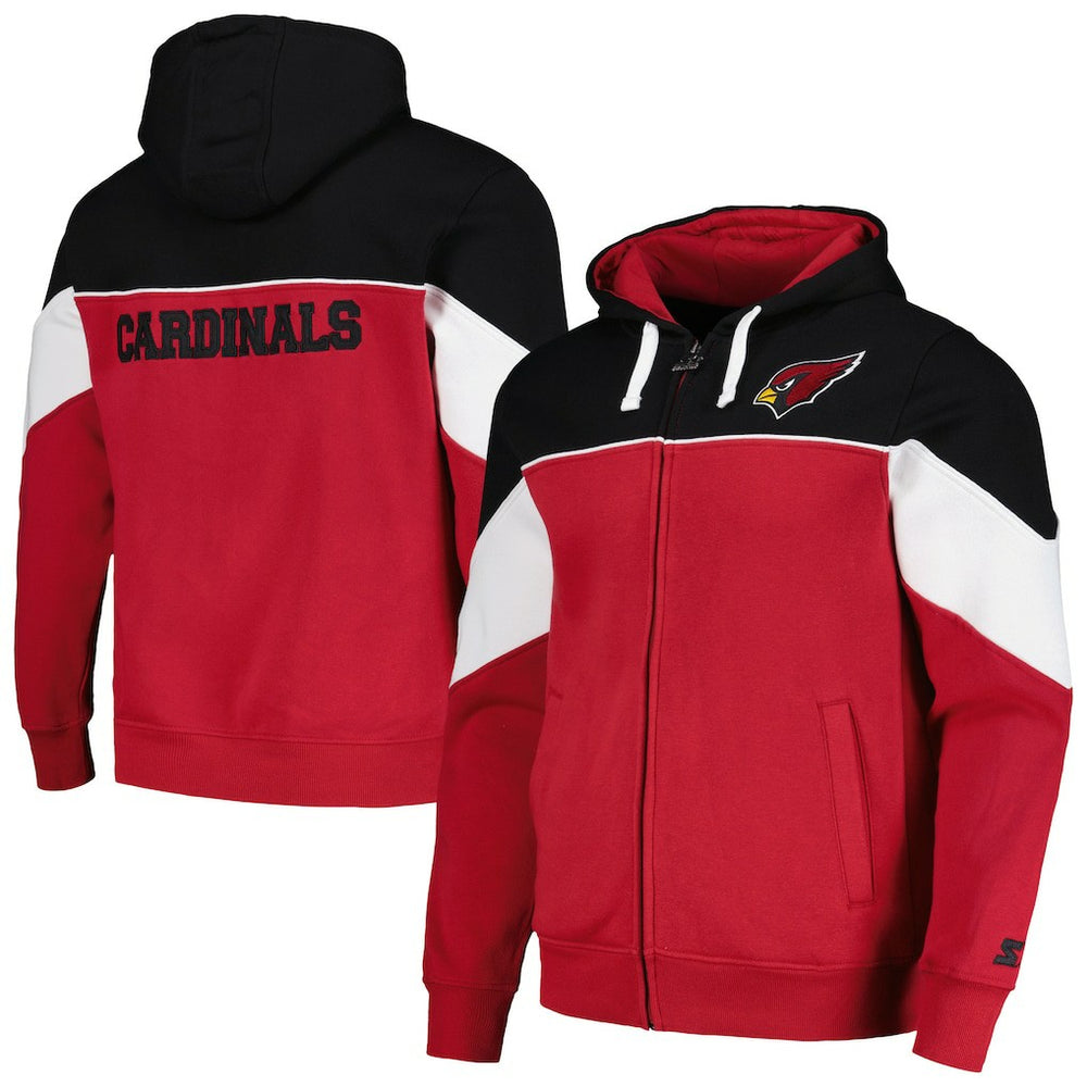 Arizona Cardinals  Starter Running Back Full-Zip Hoodie
