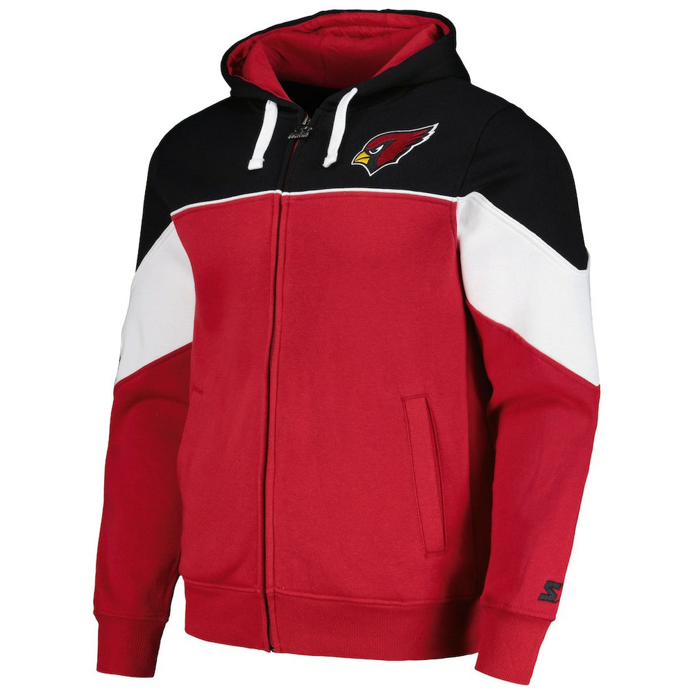 Arizona Cardinals  Starter Running Back Full-Zip Hoodie