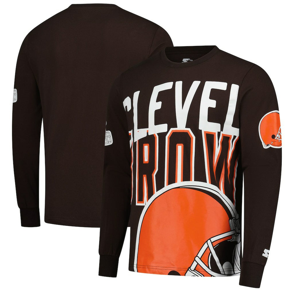 Cleveland Browns  Starter Clutch Hit Long Sleeve T-Shirt