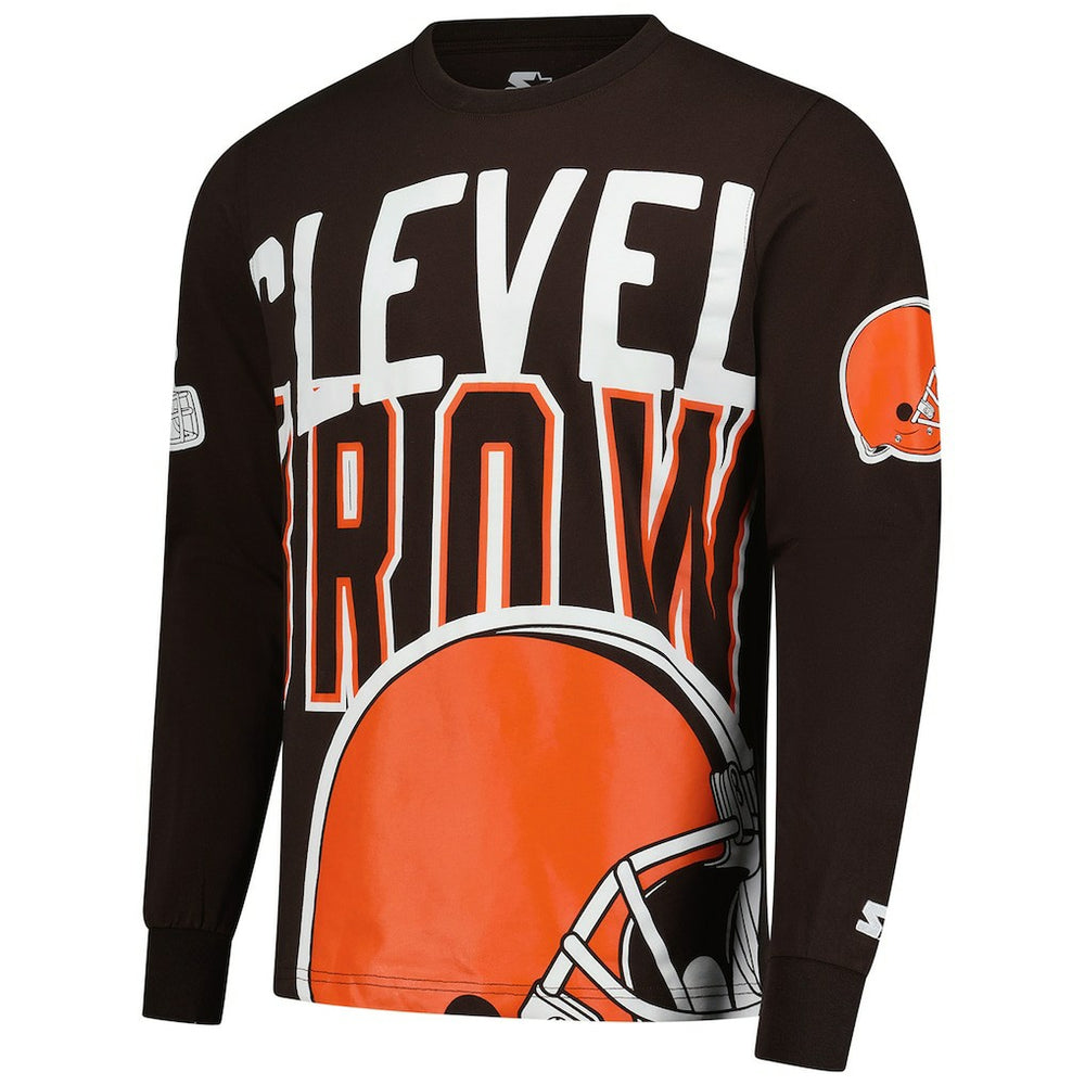 Cleveland Browns  Starter Clutch Hit Long Sleeve T-Shirt