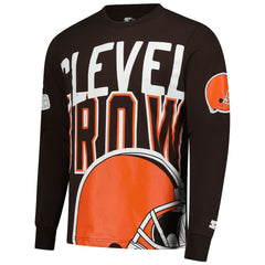 Cleveland Browns  Starter Clutch Hit Long Sleeve T-Shirt