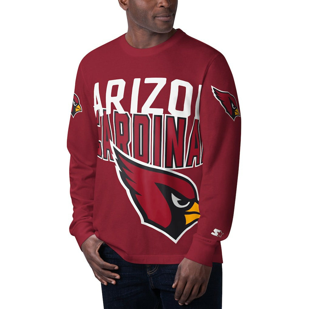 Arizona Cardinals  Starter Clutch Hit Long Sleeve T-Shirt