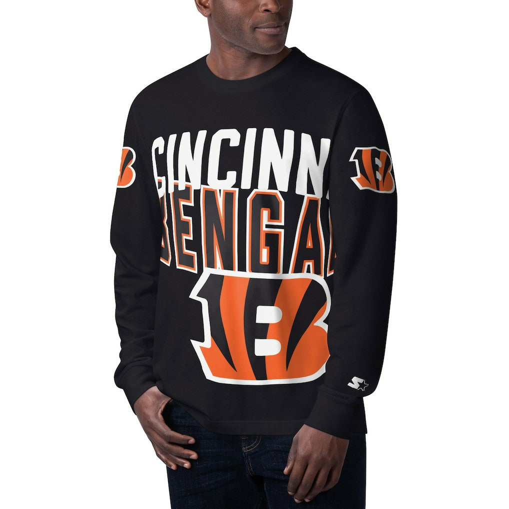 Cincinnati Bengals  Starter Clutch Hit Long Sleeve T-Shirt