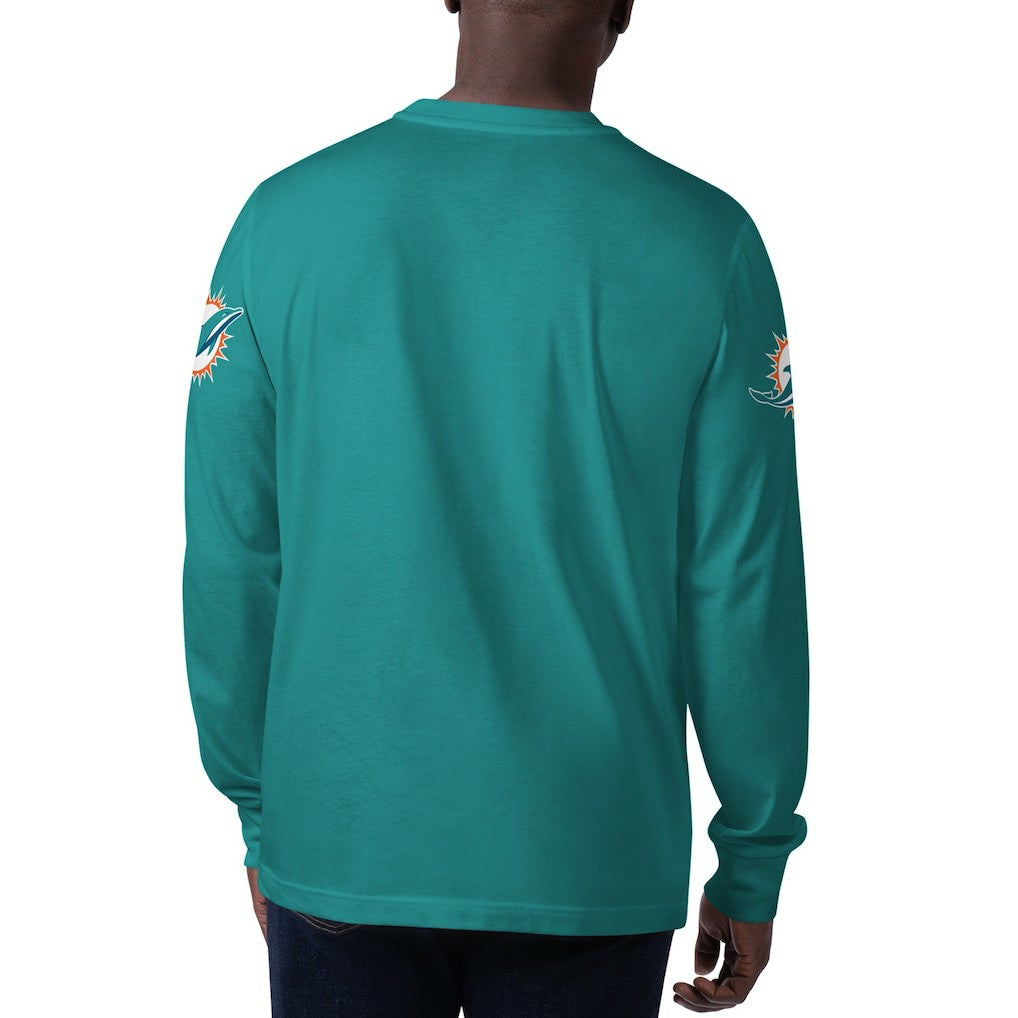 Miami Dolphins  Starter Clutch Hit Long Sleeve T-Shirt