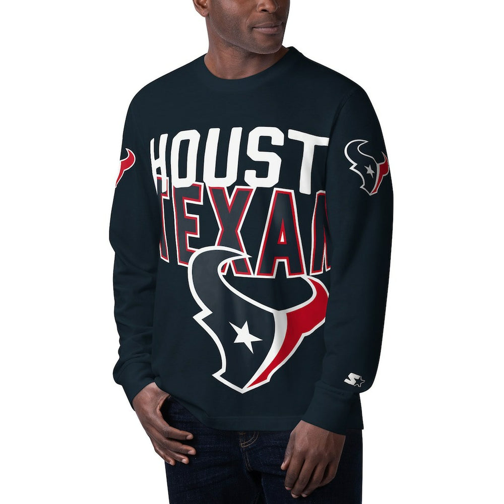 Houston Texans  Starter Clutch Hit Long Sleeve T-Shirt