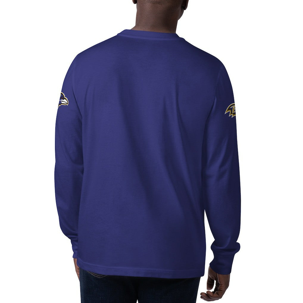 Baltimore Ravens  Starter Clutch Hit Long Sleeve T-Shirt