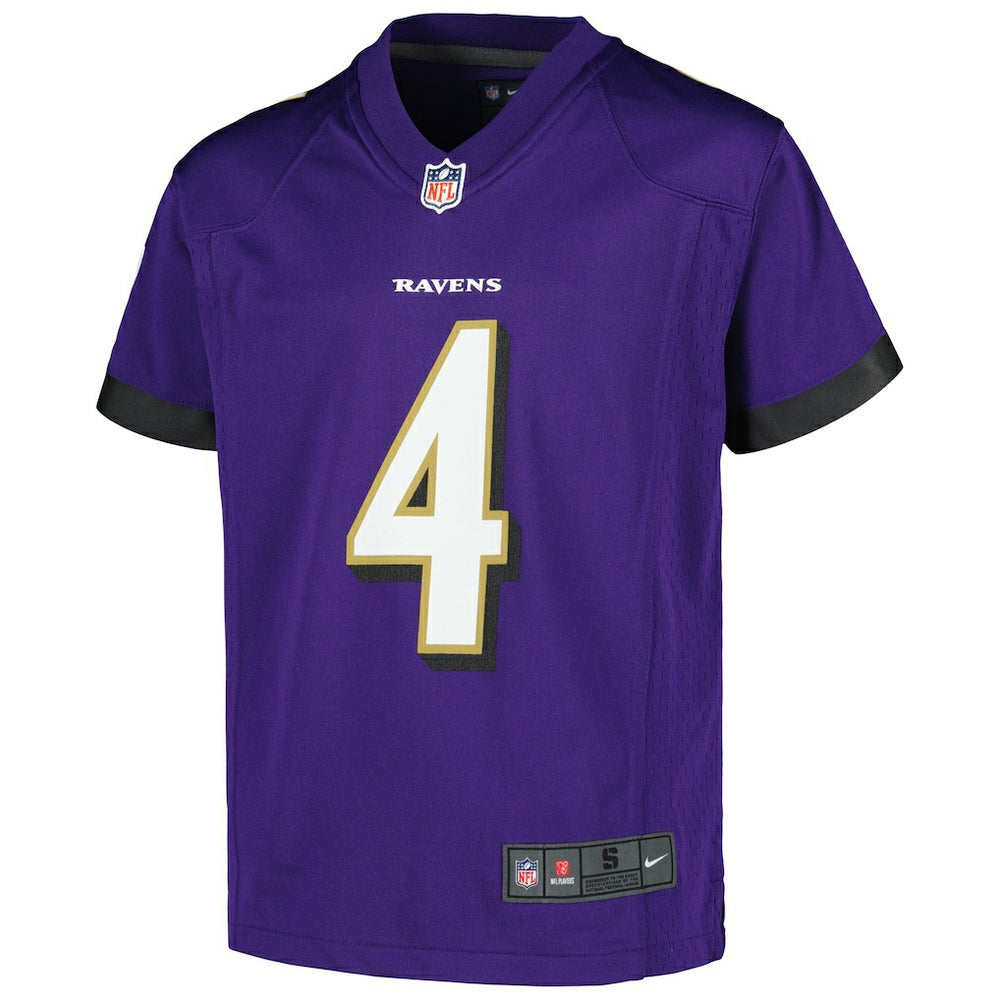 Baltimore Ravens Nike Zay Flowers  Youth Game Jersey