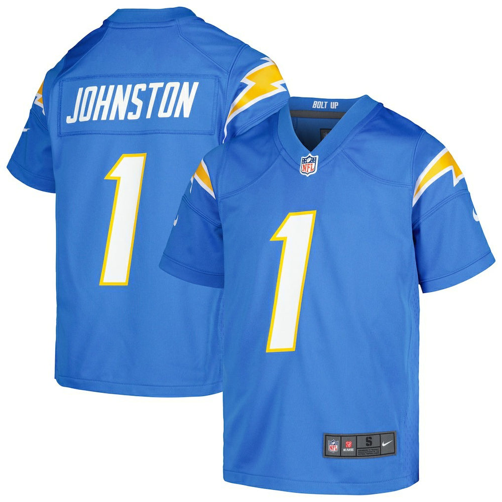 Los Angeles Chargers Nike Quentin Johnston  Youth Game Jersey