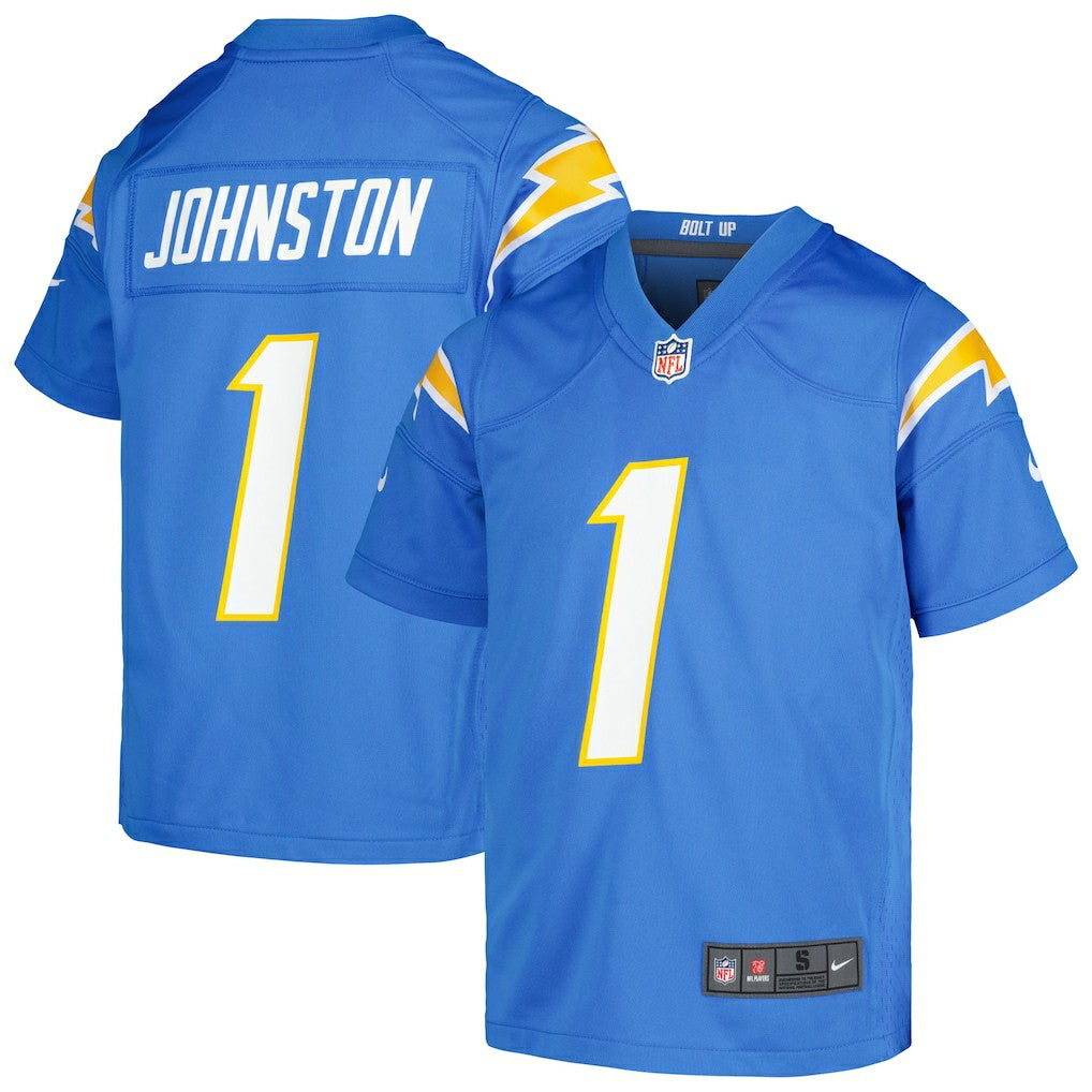 Los Angeles Chargers Nike Quentin Johnston  Youth Game Jersey