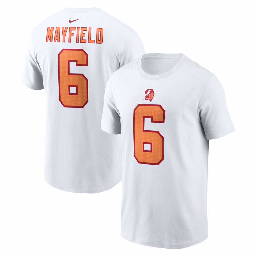 Tampa Bay Buccaneers Nike Baker Mayfield '76  50th Season Name & Number T-Shirt
