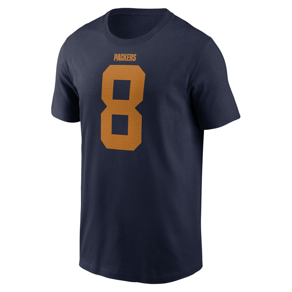 Green Bay Packers Nike Josh Jacobs  Player Name & Number T-Shirt