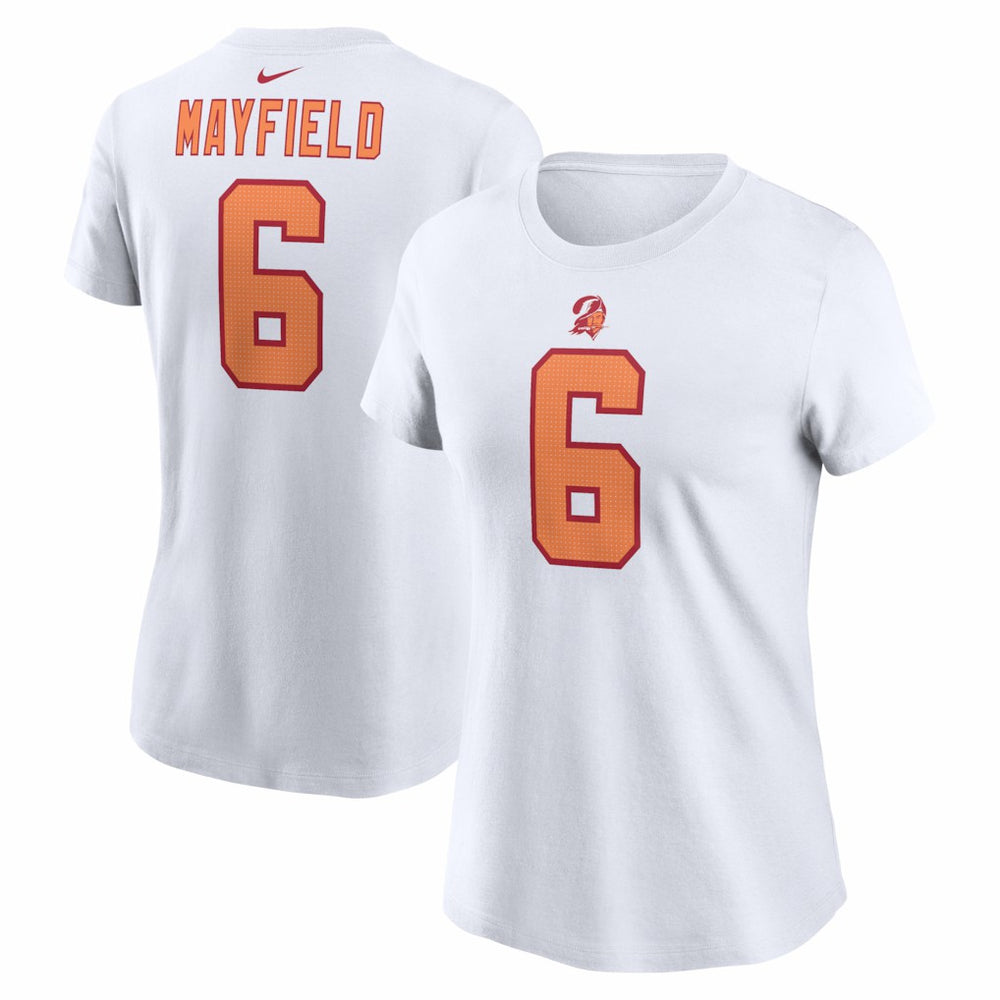 Tampa Bay Buccaneers Nike Baker Mayfield  Women's Name & Number T-Shirt