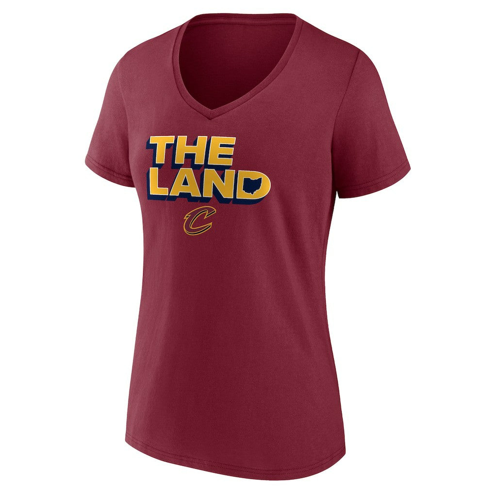 Cleveland Cavaliers Women's Hometown Collection The Land V-Neck T-Shirt sale Discount