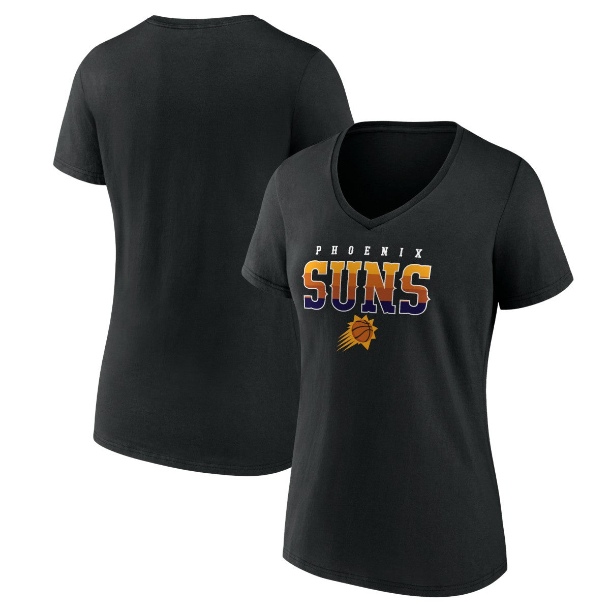 Phoenix Suns Women's Hometown Collection Sunrise V-Neck T-Shirt For Sale