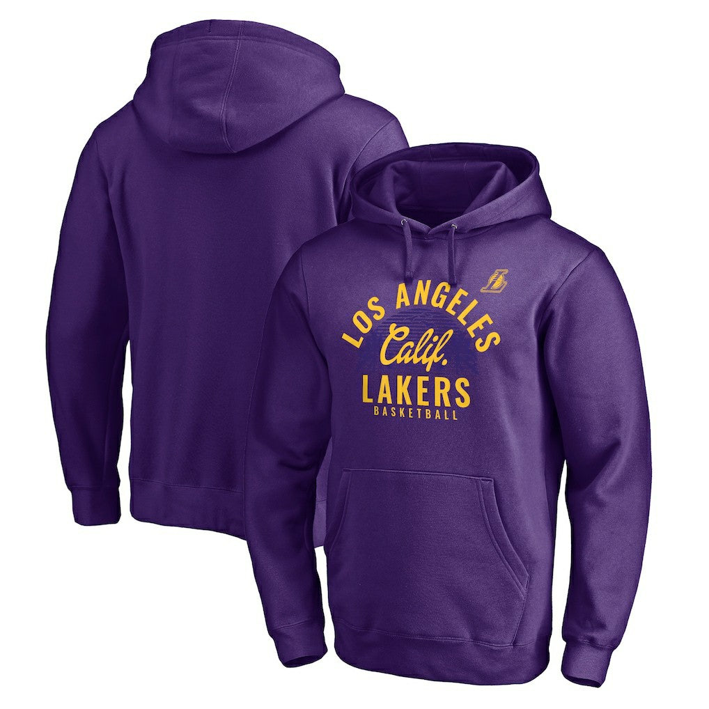 Los Angeles Lakers Hometown Collection Post Up Pullover Hoodie New