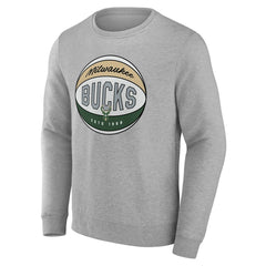Milwaukee Bucks Hard Color Pullover Sweatshirt New