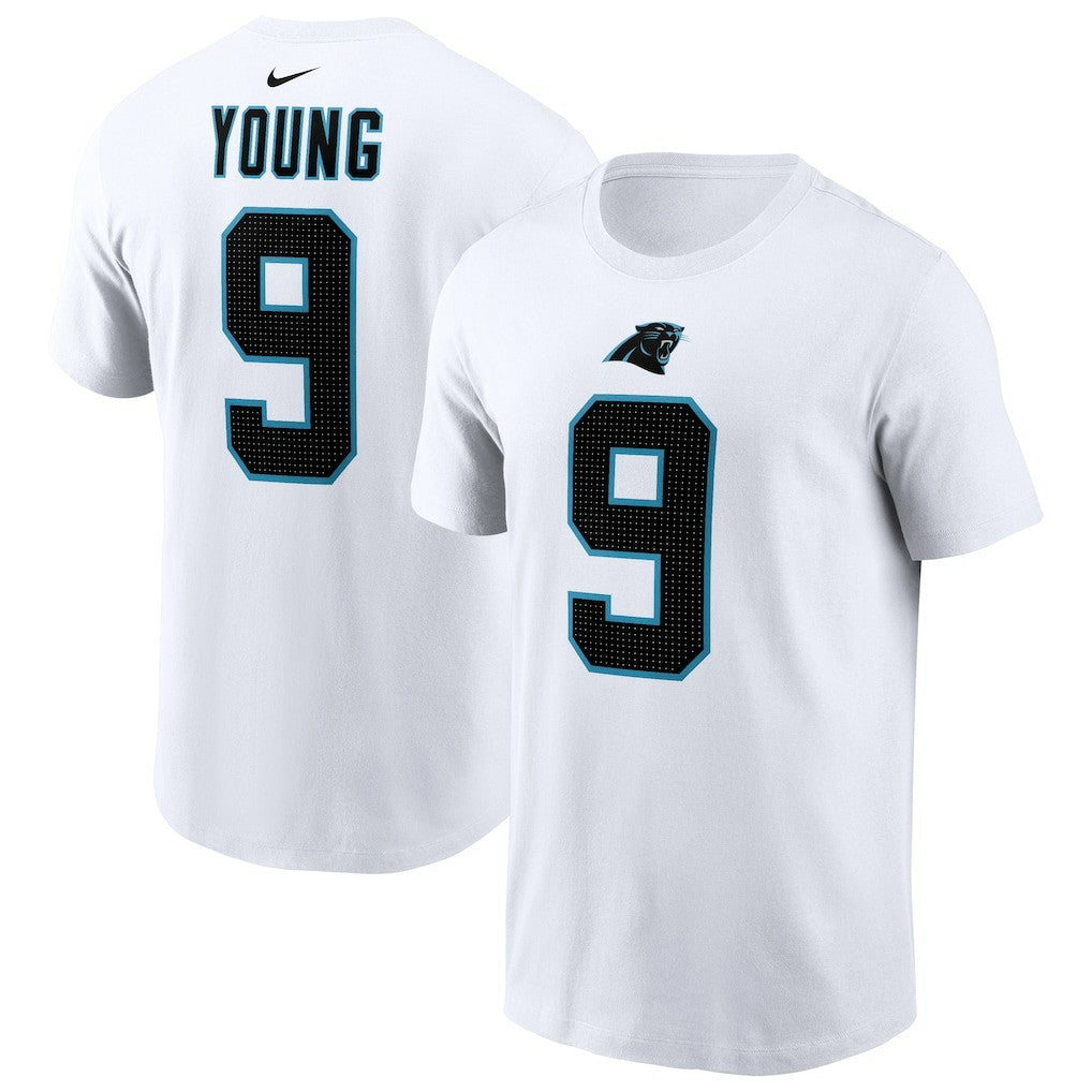 Carolina Panthers Nike Bryce Young  Player Name & Number T-Shirt
