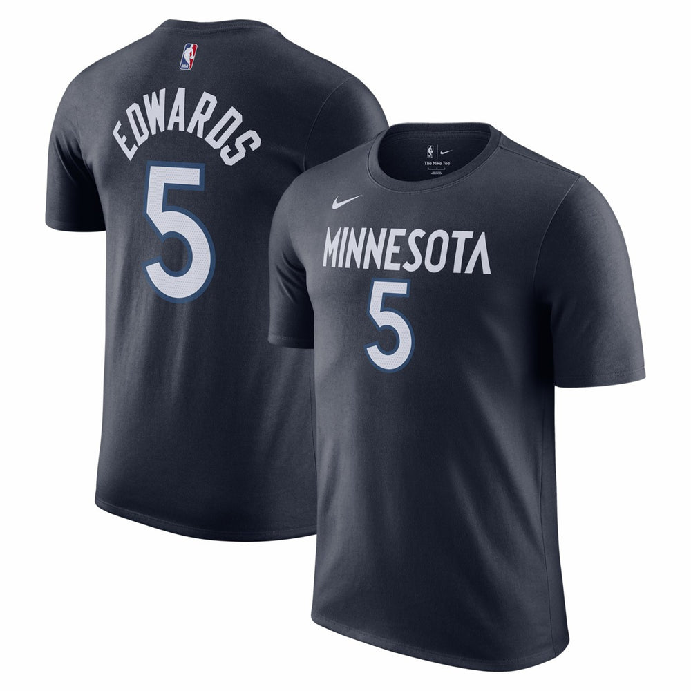 Anthony Edwards Minnesota Timberwolves Icon 2022/23 Name & Number T-Shirt New