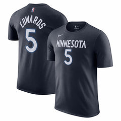 Anthony Edwards Minnesota Timberwolves Icon 2022/23 Name & Number T-Shirt New