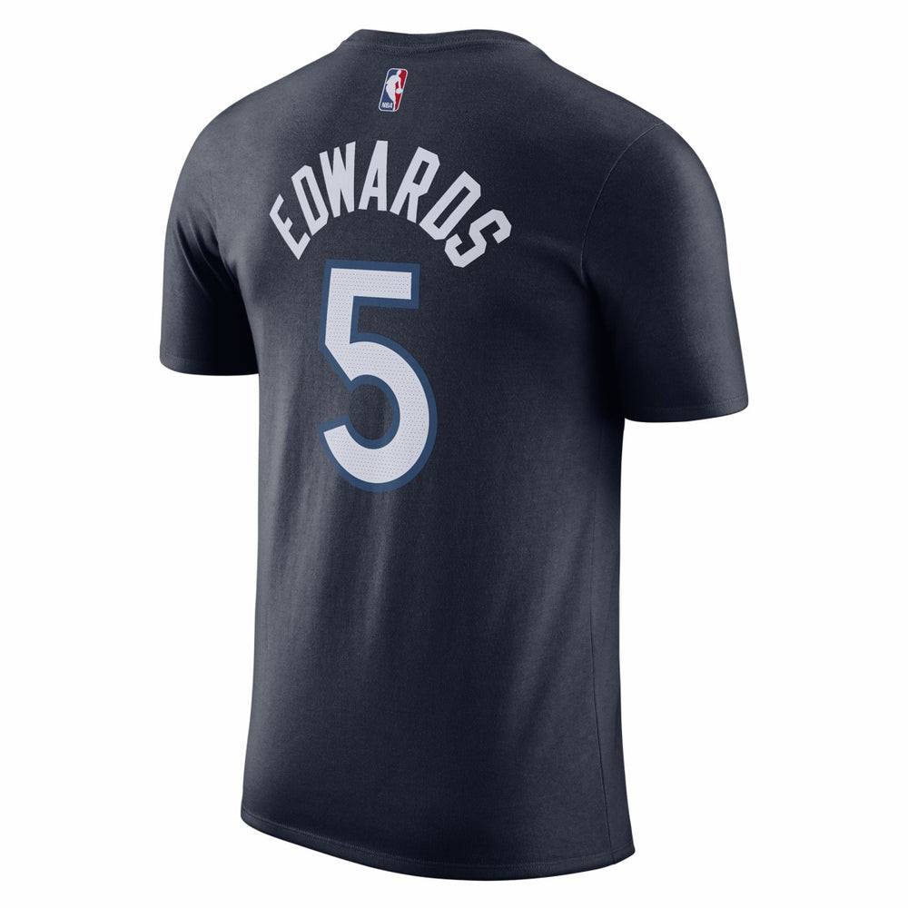 Anthony Edwards Minnesota Timberwolves Icon 2022/23 Name & Number T-Shirt New