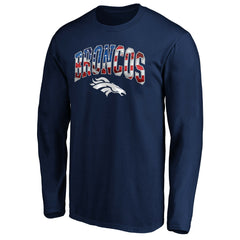 Denver Broncos  Banner Wave Long Sleeve T-Shirt