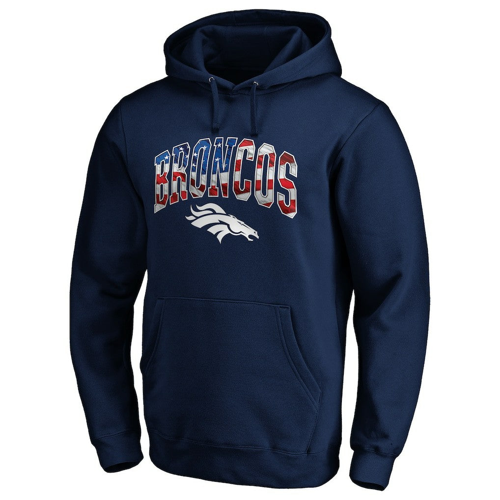 Denver Broncos  Banner Wave Pullover Hoodie