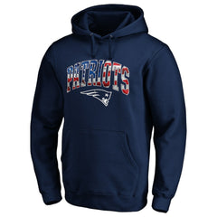 New England Patriots  Banner Wave Pullover Hoodie