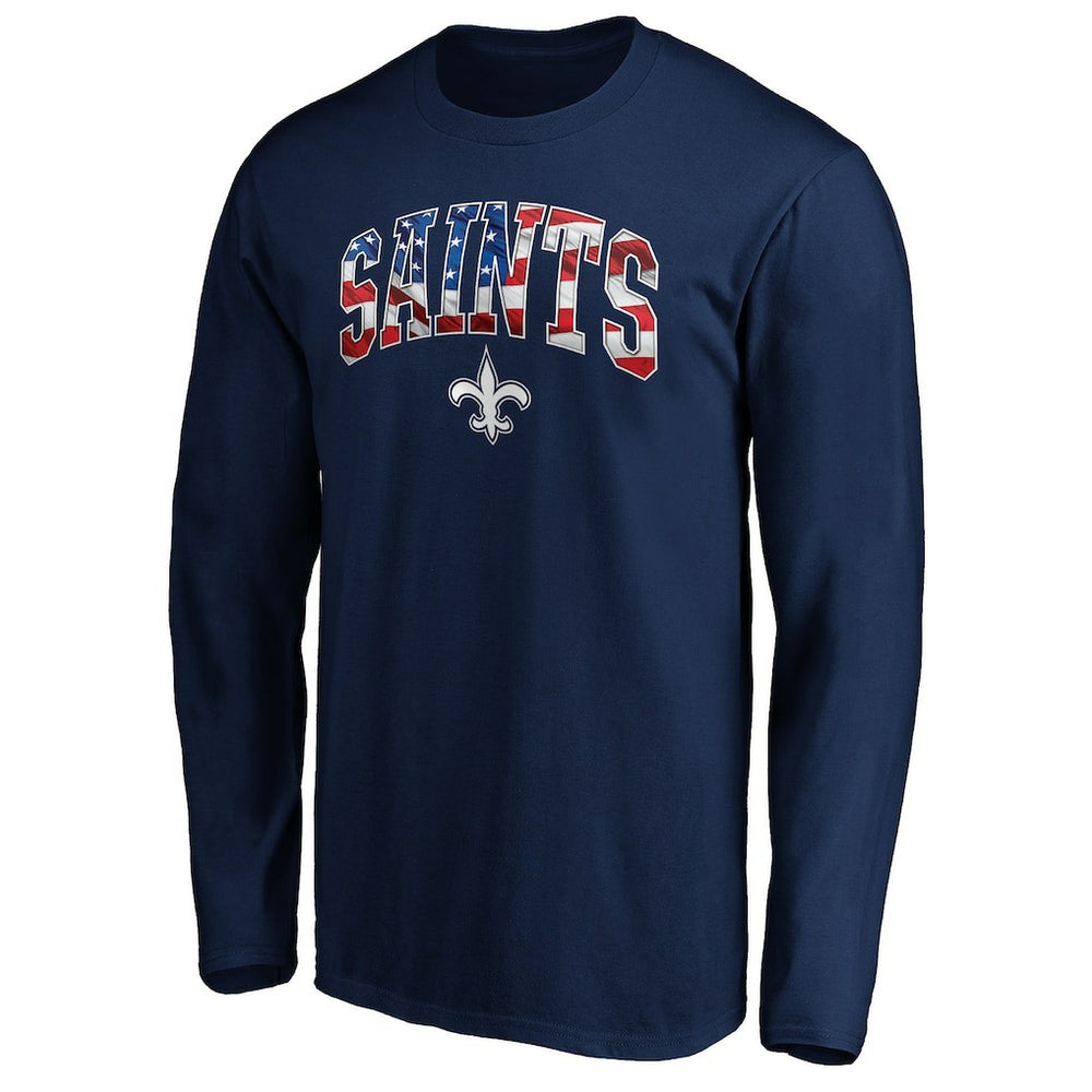 New Orleans Saints  Banner Wave Long Sleeve T-Shirt