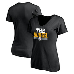 Pittsburgh Steelers  Women's Hometown Collection The Burgh V-Neck T-Shirt
