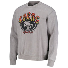 San Francisco 49ers  The Wild Collective Unisex Distressed Pullover Sweatshirt