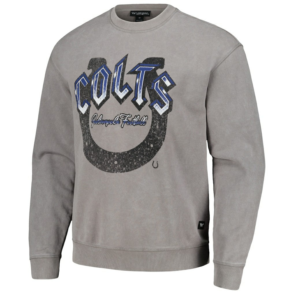 Indianapolis Colts  The Wild Collective Unisex Distressed Pullover Sweatshirt
