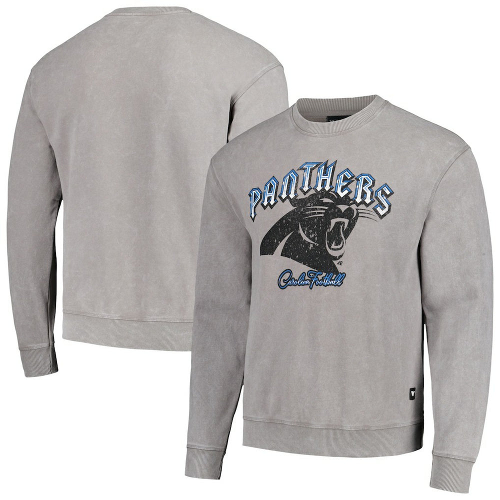 Carolina Panthers  The Wild Collective Unisex Distressed Pullover Sweatshirt