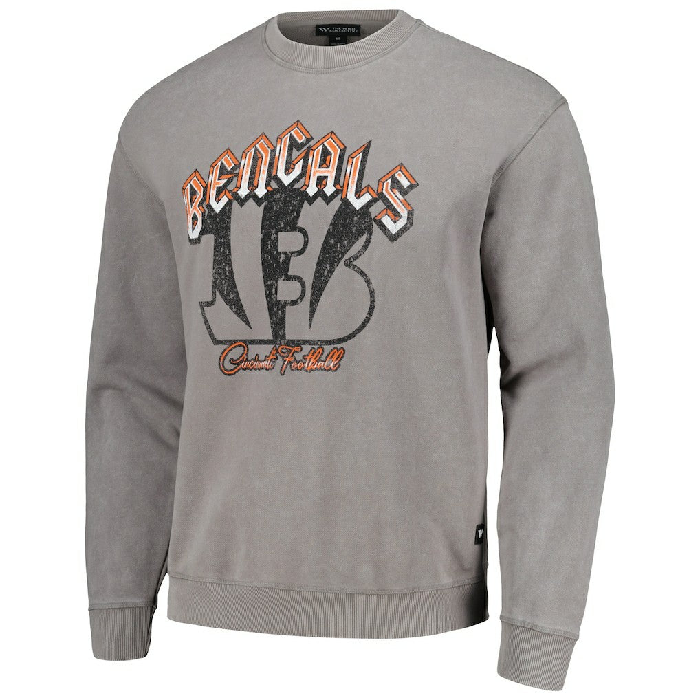 Cincinnati Bengals  The Wild Collective Unisex Distressed Pullover Sweatshirt