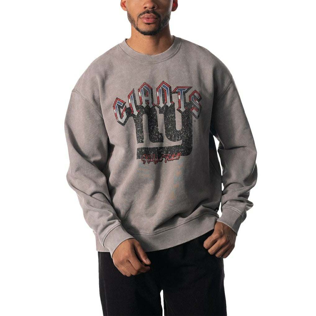 New York Giants  The Wild Collective Unisex Distressed Pullover Sweatshirt