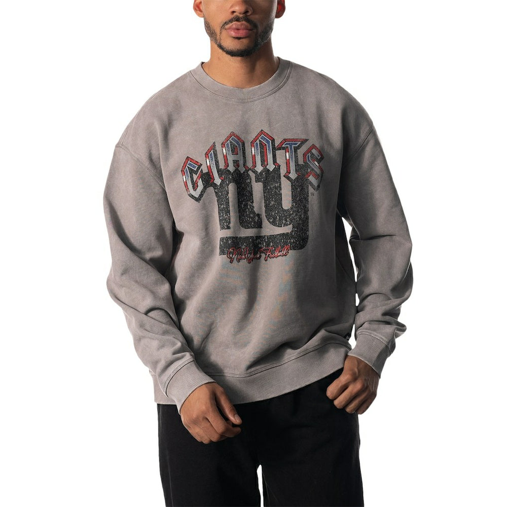 New York Giants  The Wild Collective Unisex Distressed Pullover Sweatshirt