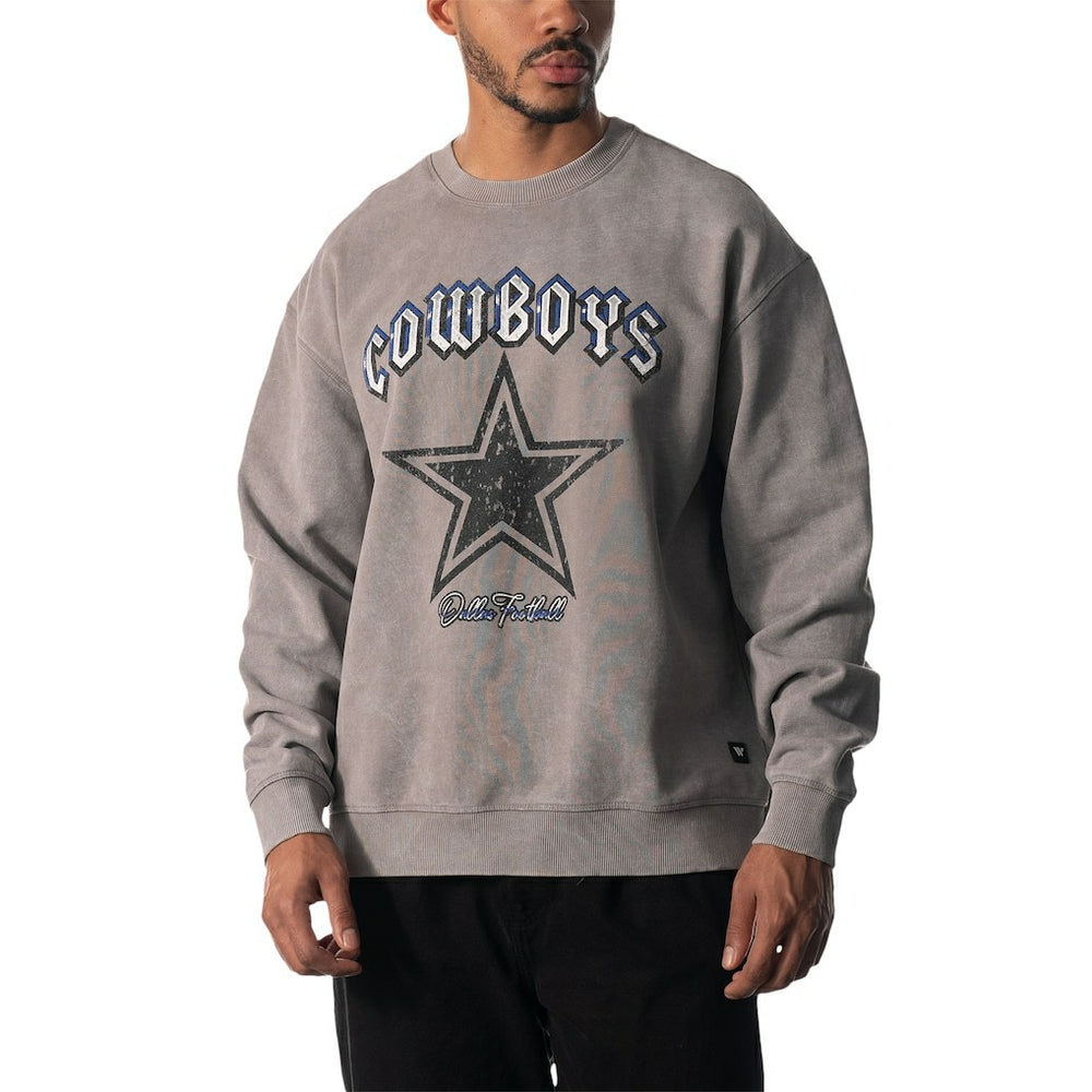 Dallas Cowboys  The Wild Collective Unisex Distressed Pullover Sweatshirt