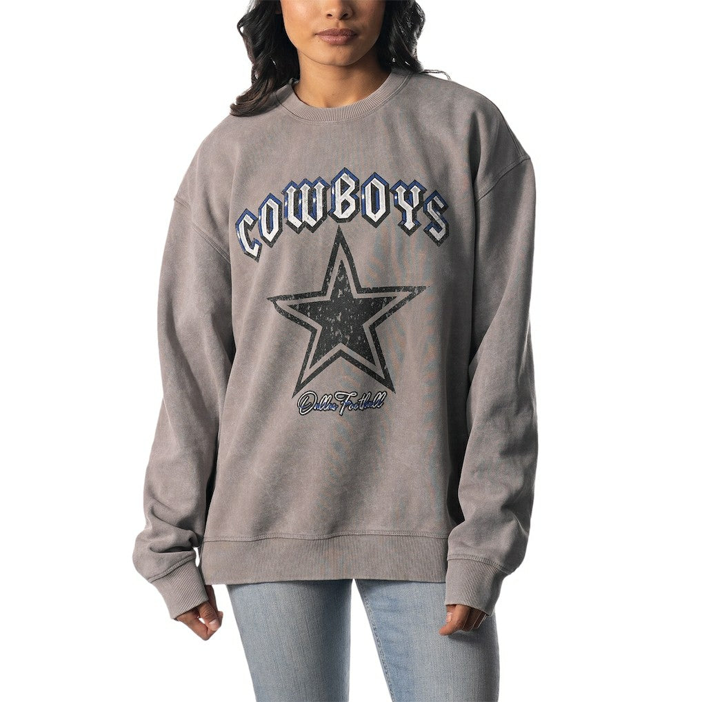 Dallas Cowboys  The Wild Collective Unisex Distressed Pullover Sweatshirt