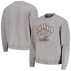 Kansas City Chiefs  The Wild Collective Unisex Distressed Pullover Sweatshirt